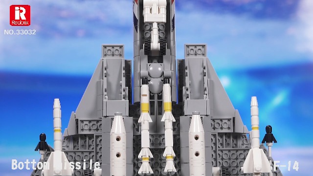 Reobrix 33032 F14 Tomcat Model Building Kit, Fighter Jet with