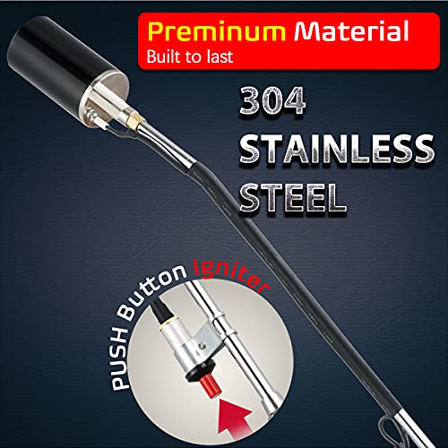 Schtumpa-Weed-Torch-Burner-Propane-Torch-Flame-Weeder-500000BTU-32Inch-Long-Electric-Ignition-Ergonomic-Anti-slip-Handle-for-Burning-Grass-Starting-Fires-and-Melting