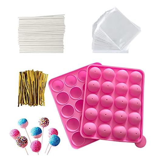 HYCSC 20-Cavity Cake Pop Mold Kit