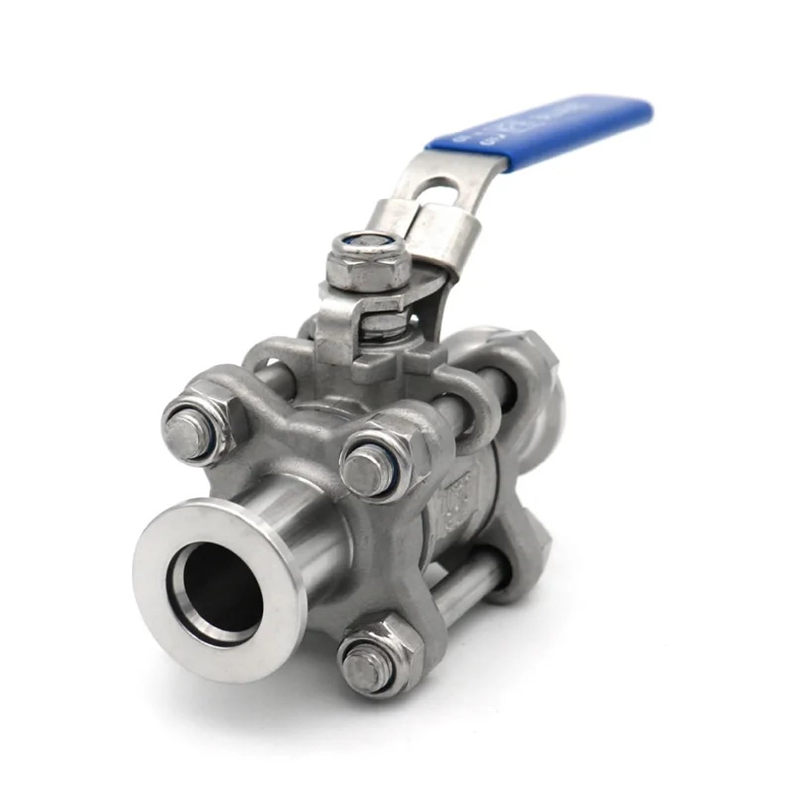 Válvula de bola de alto vacío Manual, modelo de tres piezas, brida KF16 KF25 KF40 KF50, acero inoxidable SS304, 1 Uds.(KF16)