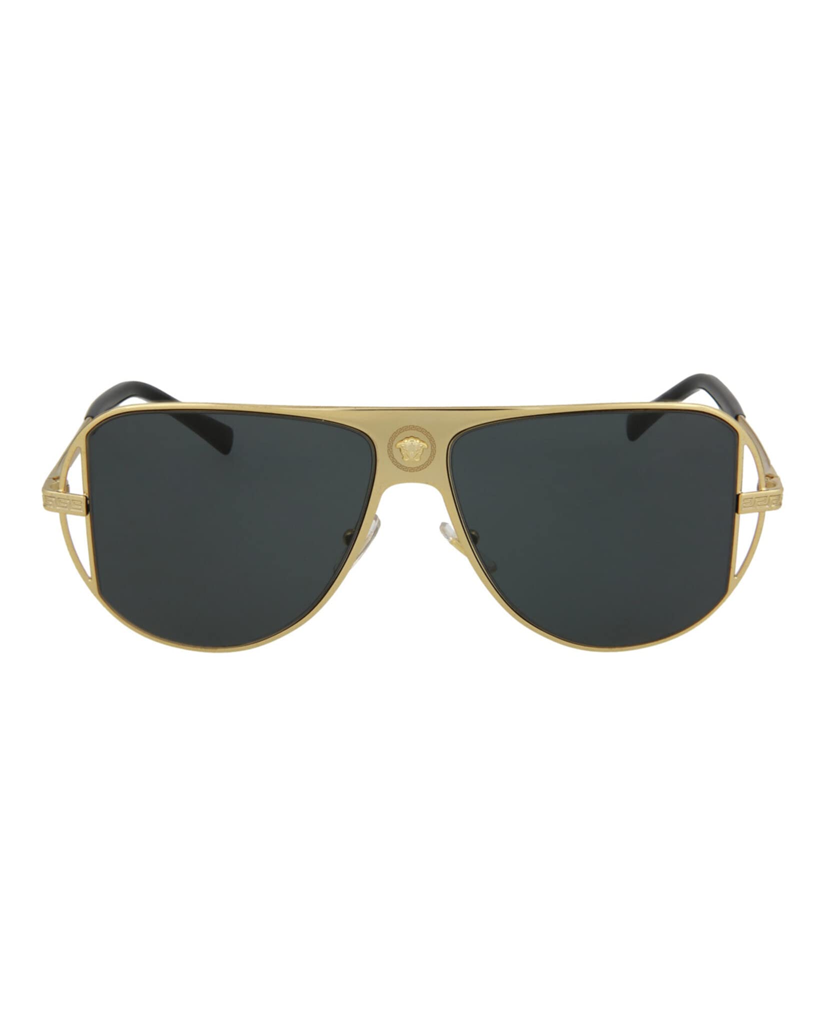 Versace Man Sunglasses Gold Frame Brown Mirror Gold Lenses 57MM product thumbnail 2