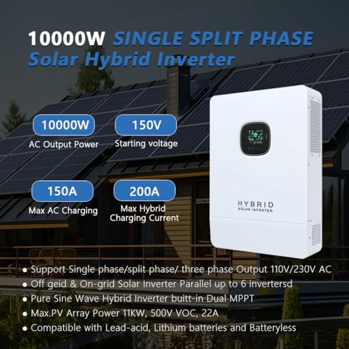 Y&H 10KW 48V Solar Inverter - Pure Sine Wave, Batteryless, Supports Parallel-Capable
Y&H 10KW 48V Solar Inverter - UL174