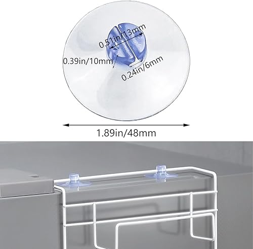 Miniatura 2 de Aswewamt 30 unidades de conectores de ducha de baño, ventosas grandes de alta resistencia, ventosas grandes sin ganchos, ventosas de repuesto para