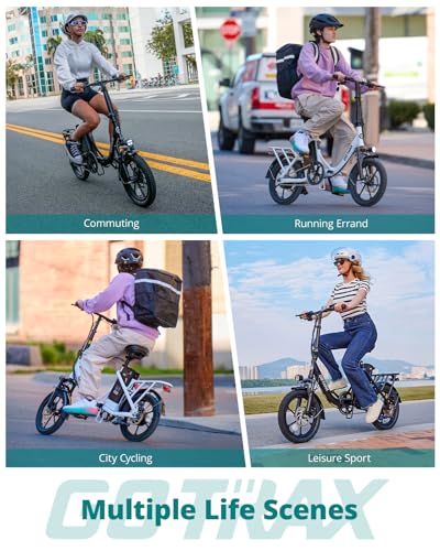 Gotrax 16″ Folding Electric Bike, Max 28Miles