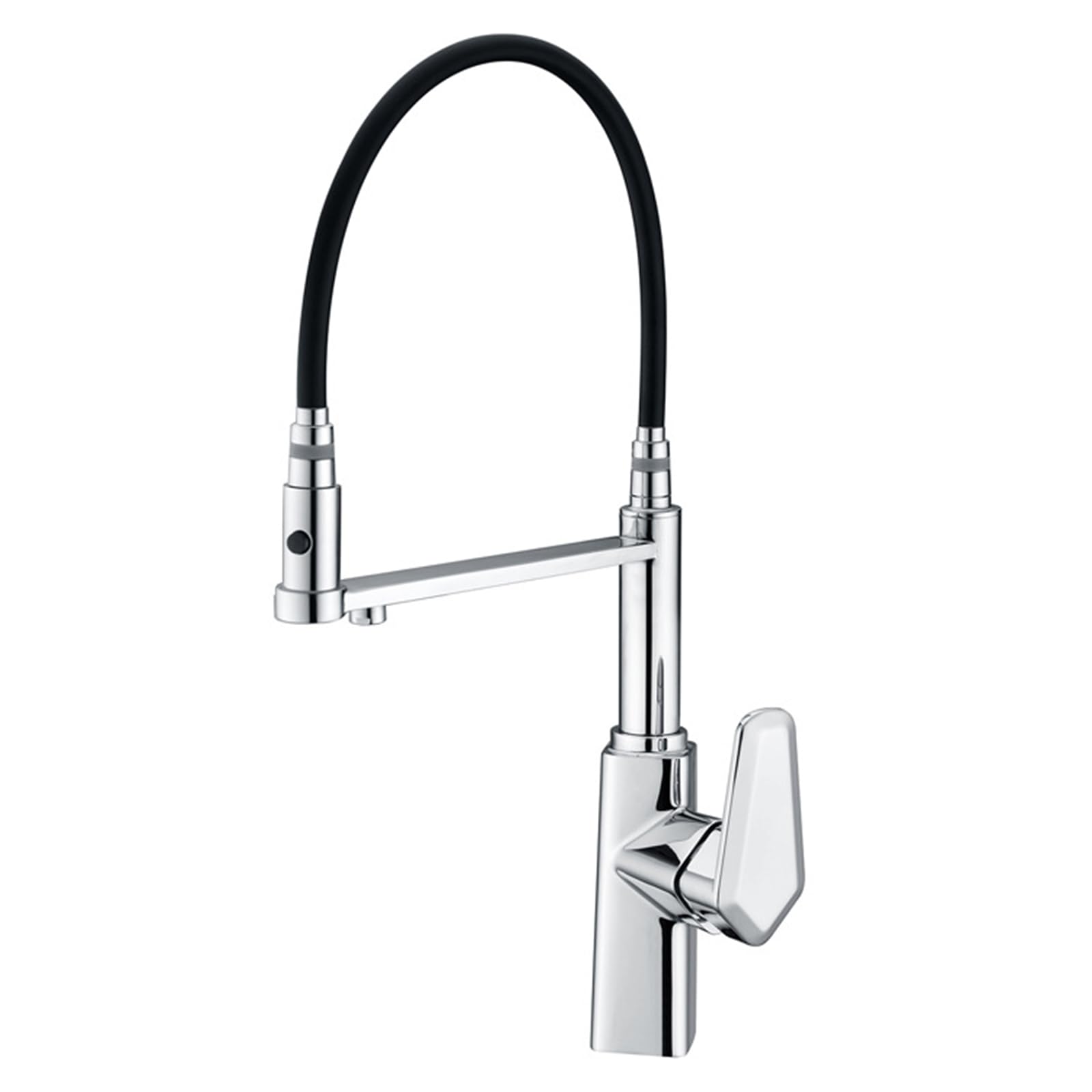 MXXQRHF Kitchen Sink Faucet with Pull-Out Spray, 3-in-1 Flexible Drinking Water Tap, Hot & Cold Chrome Mixer, Single Handle Filtered Water Outlet for Kitchen