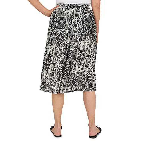 Alfred Dunner Women's Patchwork Pleated Midi Skirt2