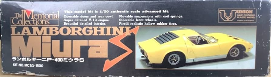 Amazon.co.jp: 1 20プラモデル ユニオン ランボルギーニ ミウラS