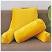 DFANCE Almohada para Reposo En Cama,Cojin Lectura Cama con Reposacabeza,Útil Almohada de Lectura con apoyabrazos,Ideal para Trabajar, Leer o Jugar en la Cama/Sofá/Suelo,Crab Yellow