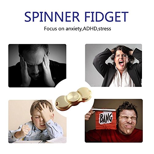 Image of Hand Spinner High Speed Brass Metal EDC Fidget Toys Relieving ADHD, Anxiety, Stress and Boredom
