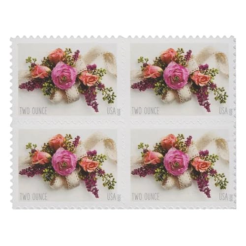 Garden Corsage Wedding Invitations Mint Sheet Of 20 Two Ounce Rate Postage Stamps Scott 5458 #TOP4