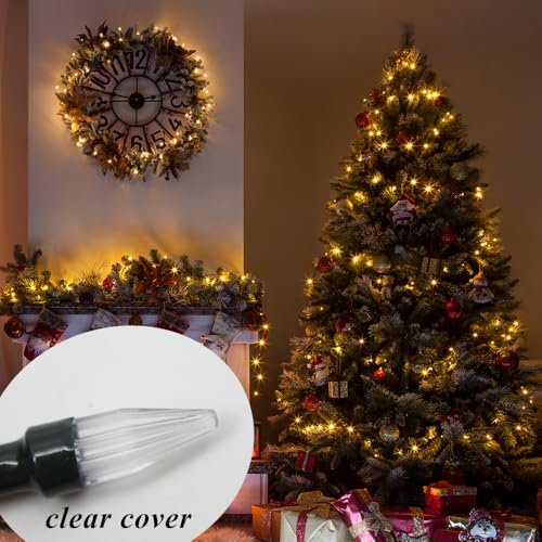 Solhice JJU-258 2 Pack 20Ft Christmas Lights Battery Operated String Lights With Remote Control, 50 Leds Clear Mini Lights Warm White Xmas Tree Lights For Bedroom Indoor Outdoor Decor thumb #4