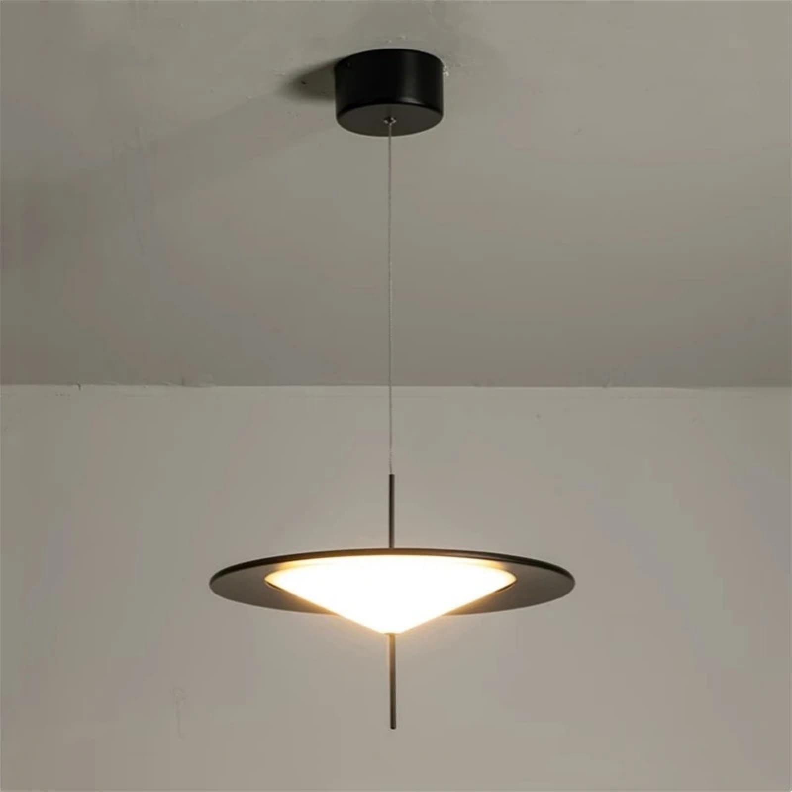 KXEcoLife Design Chandelier White Acrylic Warm Light for Dining Room Kitchen Shop Bedroom Lighting Fixtures