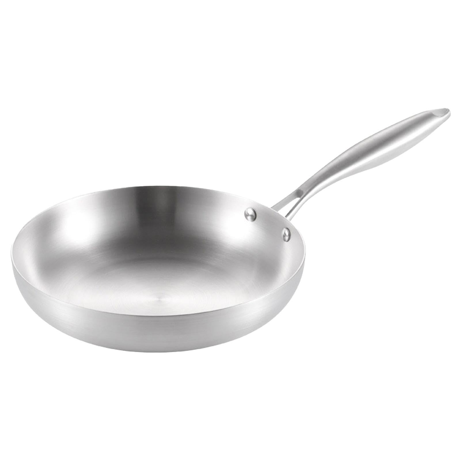 Deep Skillet Frying Pans, Oven Safe Skillet, Stainless Steel Cookware