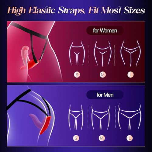 Image of BIG SHOCKED Female Sex Toys Wearable Vibrator - Realistic Tongue Licking Women Couples Sex Toys, APP Remote Control Adult Toys with 9 Vibrations Double-Ended Dildos for G Spot Vibrating Panties