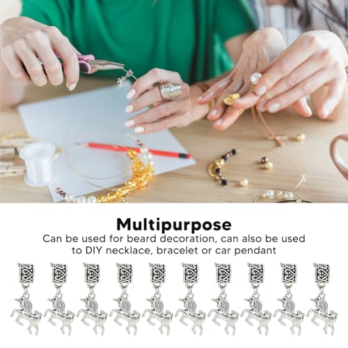 Perles de cheveux vintage ornées de motifs exquis pour tresses légères sans effort - 5