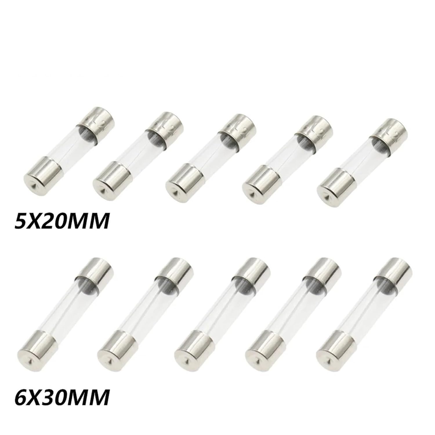 5x20mm R3-12/13 Fuse Holder 10A 125V/250V Panel Mounting Resistance Bakelite Fuse Boxes 5Pcs(8A)