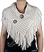 Produktbild Alex Flittner Designs Damen Poncho/Strick Schal Winter Loop Schal in rosa mit Zotteln