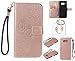 Produktbild für Samsung Galaxy S8+ S8 Plus PU Leder Silikon Schutzhülle Handy case Book Style Portemonnaie Design für Samsung GalaxyS8+ S8 Plus + Schlüsselanhänger ( RDX (3)