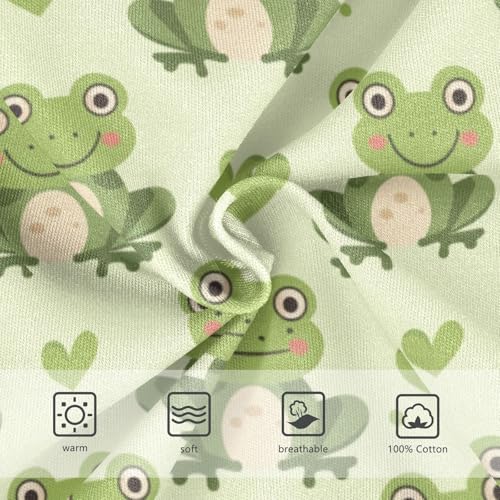 Green Frog and Love Heart Boys' Underwear 100% Cotton Boys' Briefs Soft Toddler Underwear3