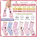 Queenshin Girls Socks Princess Castle Cute Funny Cartoon Novelty Crew Fashion Socks 6 Pairs 9-14Y Birthday Gift