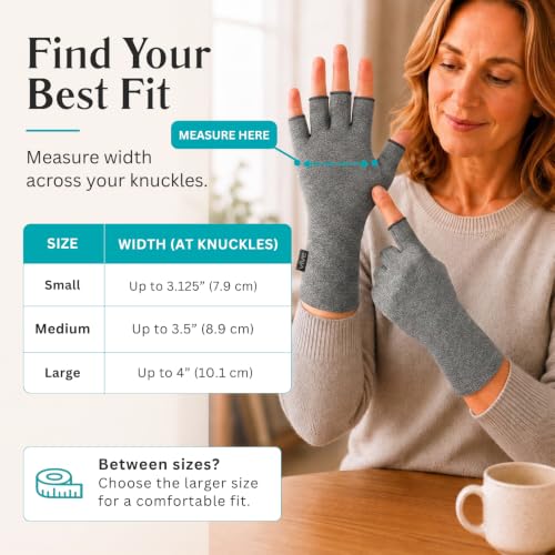 Image of Vive Arthritis Gloves - Men, Women Rheumatoid Compression Hand Glove