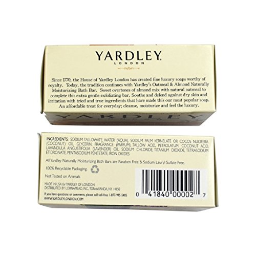 Yardley Bath Bar Bundle English Lavender & Lemon Verbena 4Oz Each #TOP4