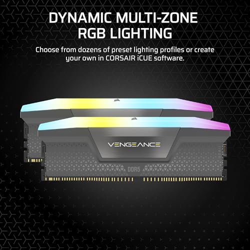 CORSAIR VENGEANCE RGB DDR5 Light Enhancement Kit (No Physical Memory) – Grey - Image 4