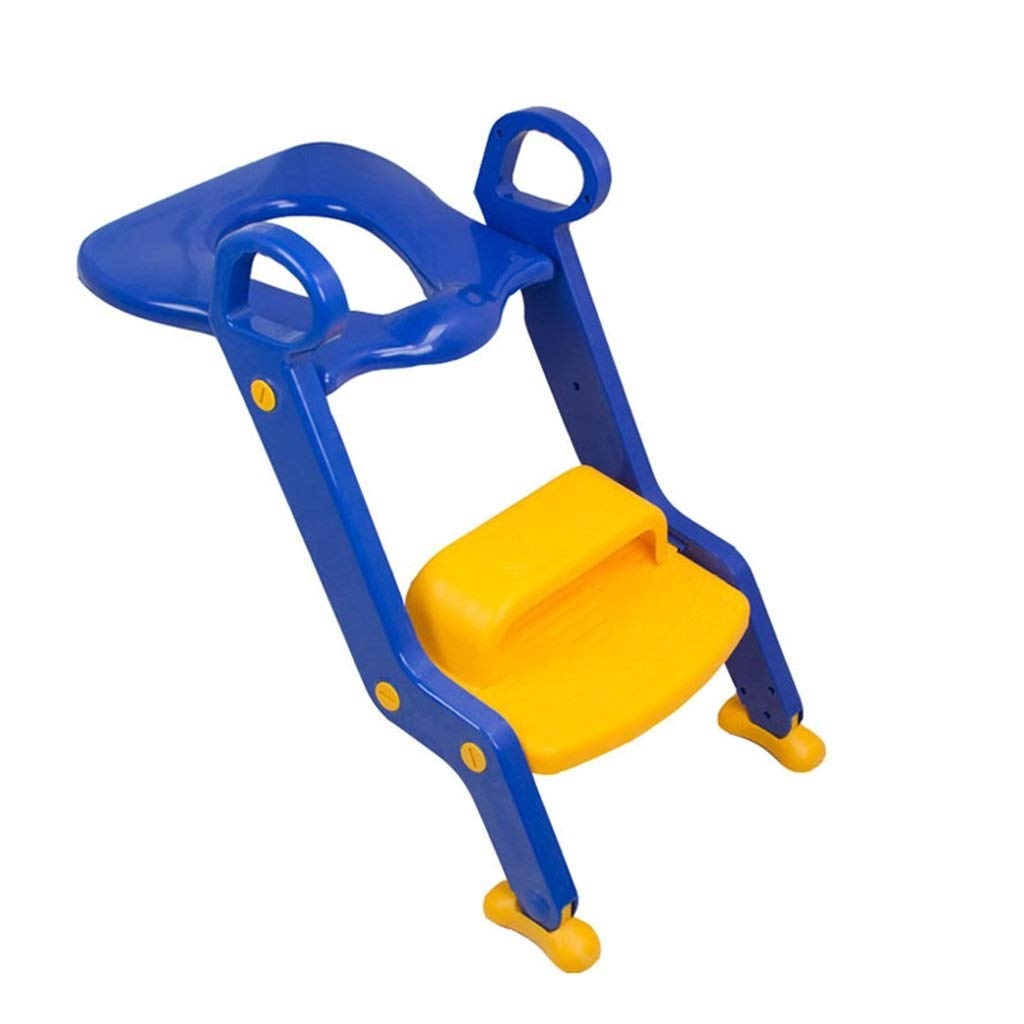 Potty Training Toilet Seat with Step Stool Ladder for Kid Adjustable Toilet Training Seat with Soft Anti-Cold Padded
