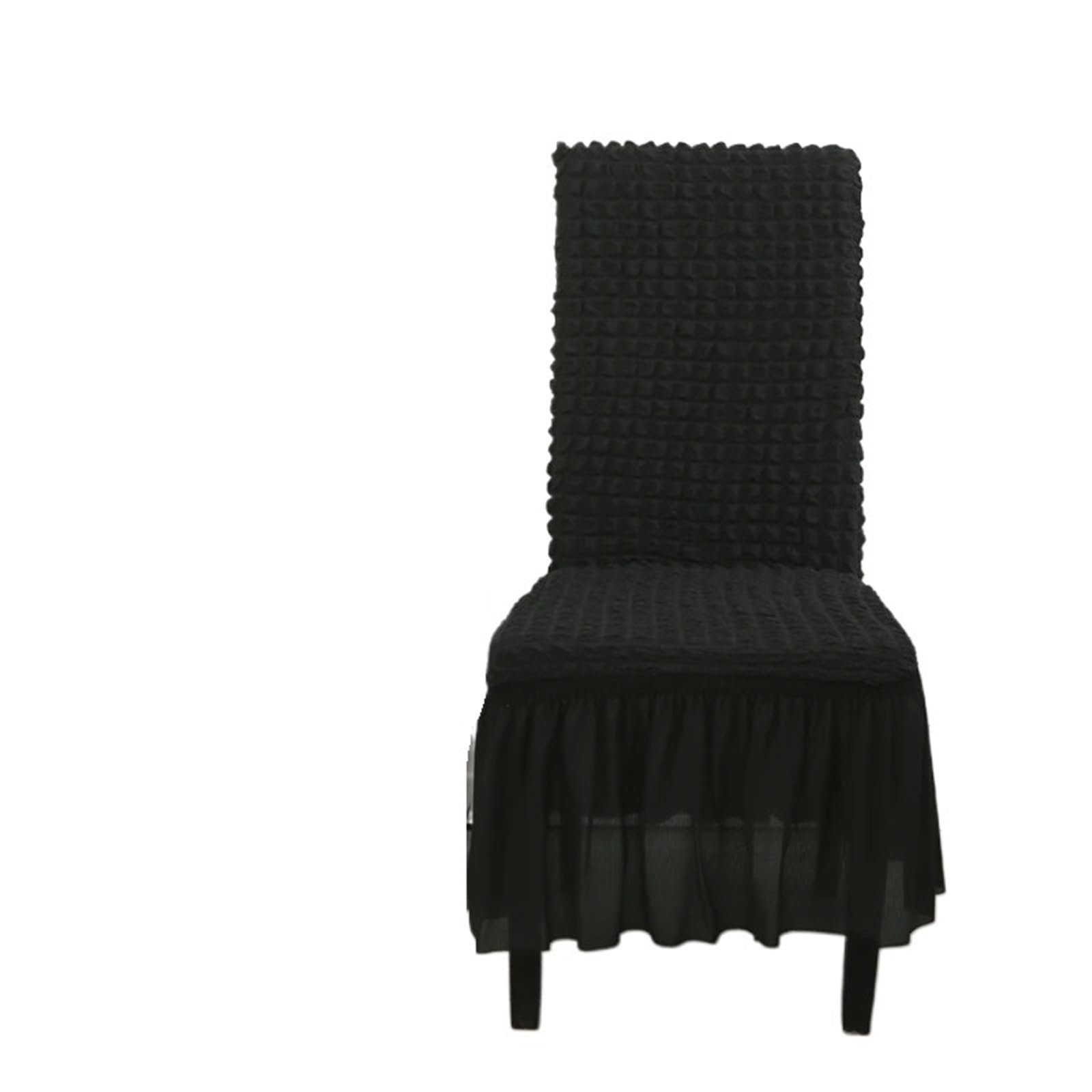 Stuhlbezüge mit Volant 6 Stück Stuhlhussen for Esszimmer, Bankettstuhl, Stretch-Stuhlrock, elastisch, Hochzeitsstuhl-Dekoration für Hotels und Hochzeiten