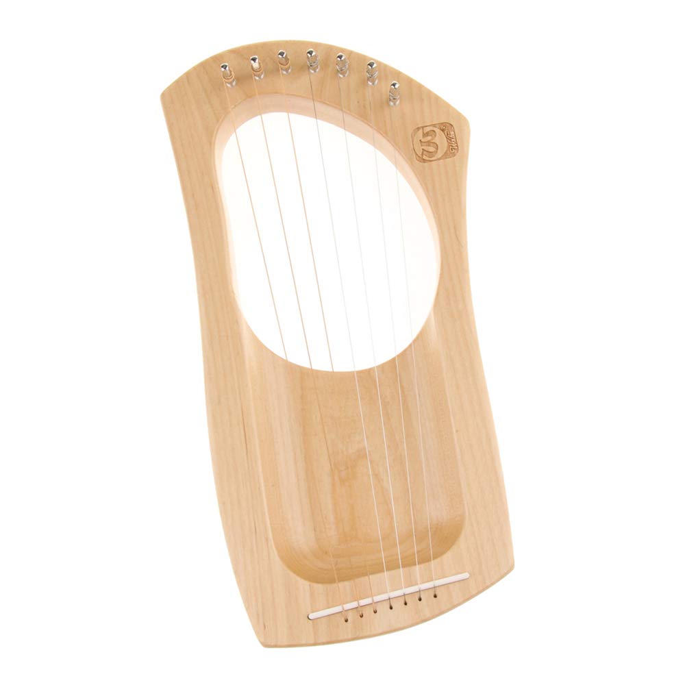 メロディハープ Zxz Portable Lyre Harp Premium Mahogany Wood 7 Strings Design
