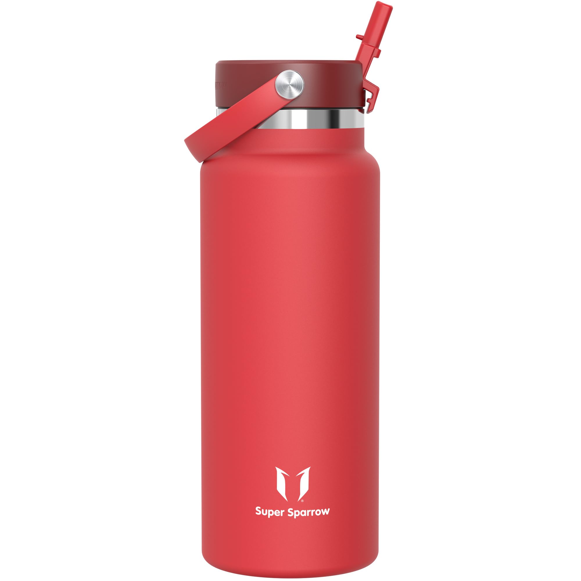 Sparrow SwivelSip Botella Termica - Botella Agua Acero Inoxidable Boca Ancha con Pajita - 750ml - Sin BPA y Antifugas - para Deporte, Gimnasio, Oficina, Yoga, Ciclismo — view 23