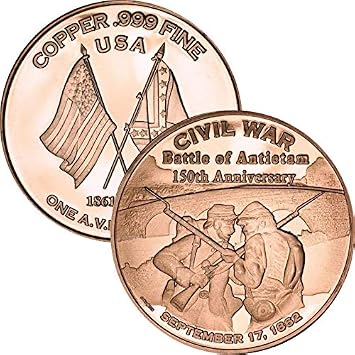 Jig Pro Shop Civil War Series 1 oz .999 Pure Copper Medallion