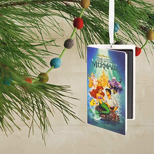 Hallmark Disney The Little Mermaid Movie Retro Video Cassette Case Christmas Ornament (0002Hcm9025), Plastic #TOP4