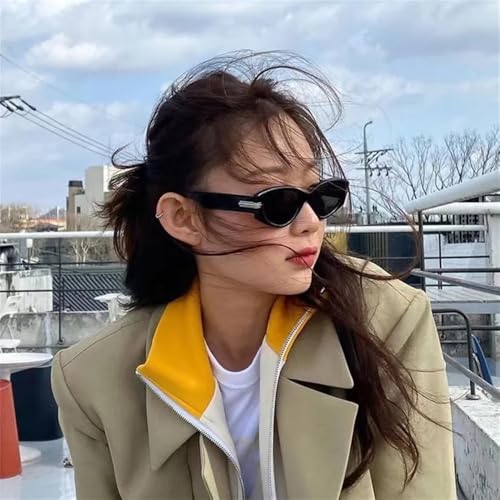 ZIUTNSAV-Cat Eye Sunglasses Women Men Vintage Sun Glasses for Women Flat Eyewear Shades UV4003