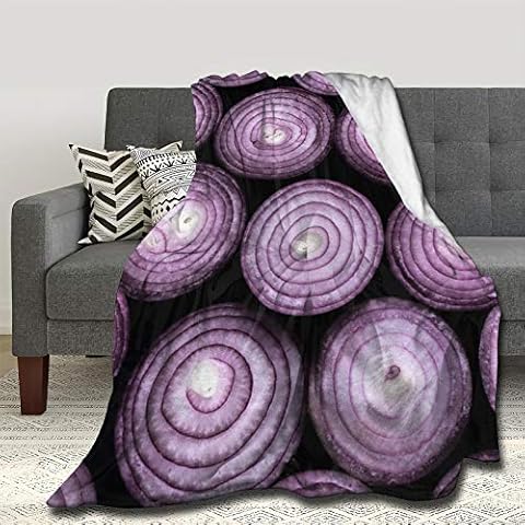 Pindola Onion Throw Blanket Warm Lightweight Soft Cozy Warm Home Decoration 50"x40" Cover