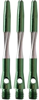 TX NIÑA 3pcs Aluminio Dardos Ejes Profesional Dardo Accesorios 2BA 45mm Rojo Verde Azul Púrpura Negro (Color : 3pcs Green)