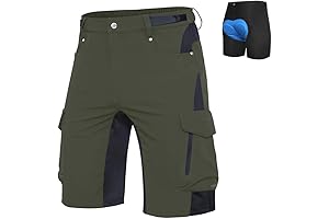 Men's Mountain Biking Baggy Bike Shorts with 4D Padded Liner.