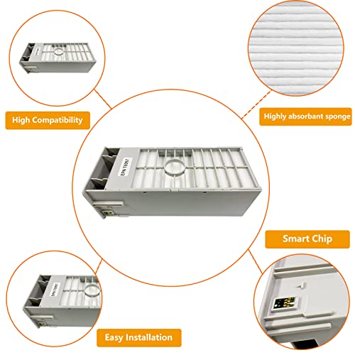HEMEINY T6997 C13T699700 Ink Maintenance Box Compatible with SureColor T3400 T5400 T3480N T5485 T3470 T3475 T5470 P7570 P9570 P6080 P7080 P8080 P9080 P6000 P7000 P8000 P9000 P9500 Printer - Image 4