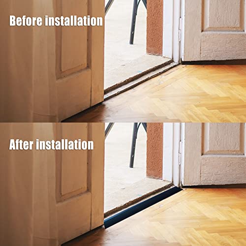 Easeinstall VINYL DOOR THRESHOLDS Vinyl-Door-Threshold-Strips Self-Adhesive 72 Inch, Threshold 1/2'' ~ 3/5'', Thresholds For Doorways, Edge-Reducer Threshold-Transition-Strip For Door/Carpet/Tile/Floor thumb #4