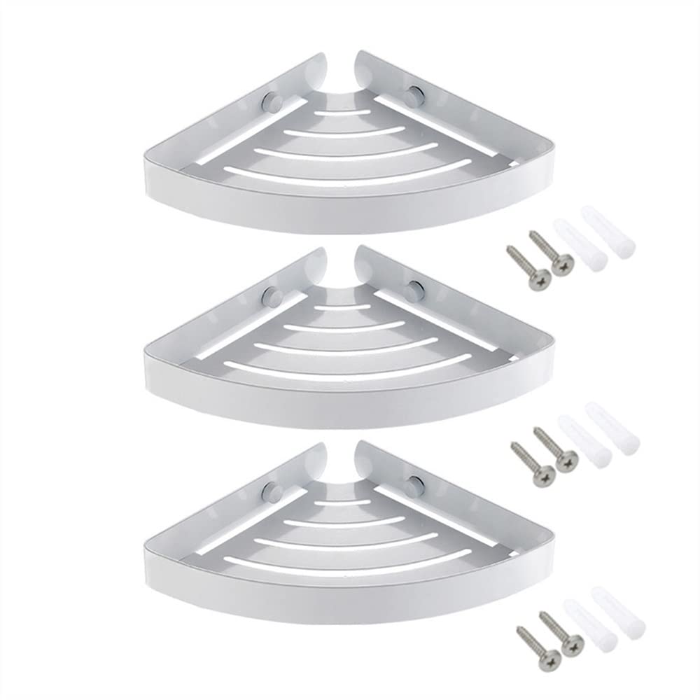 BAHELS Corner Shower Caddy Bathroom Shower Corner Shelf SUS 304 Stainless Steel Shower Caddy Wall Mount Triangular Bathroom
