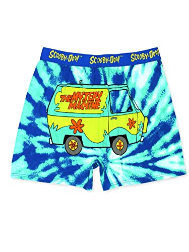 Scooby-Doo Mystery Machine Tie Dye Men's Boxer Lounge Shorts2