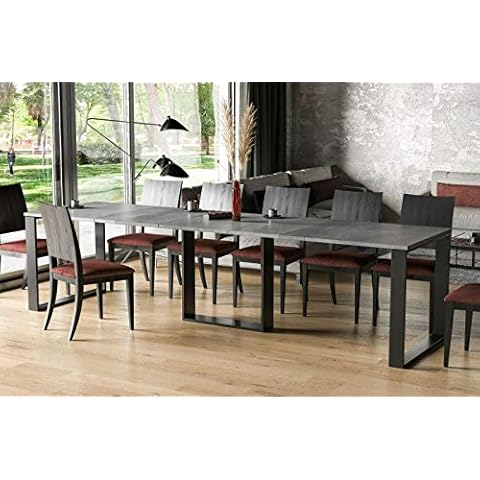 Endo-Moebel Esstisch Borys 130cm - 310cm erweiterbar 90/76 ausziehbar Säulentisch Küchentisch Cover