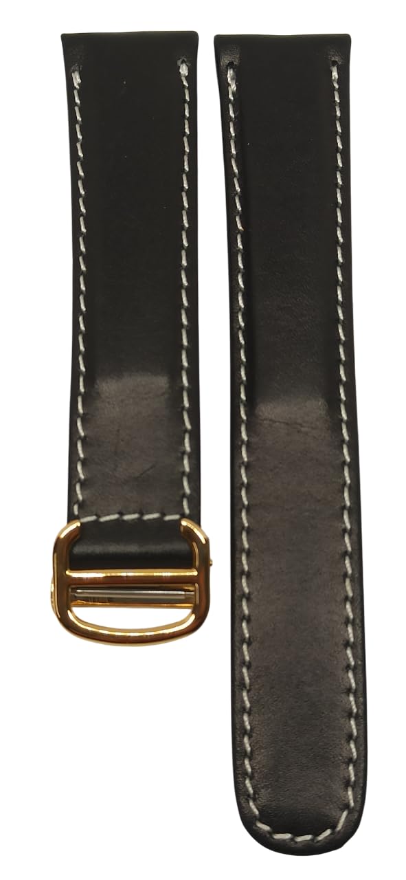 RVC Cinturino per orologio disponibile in 18 e 20 mm con fibbia pieghevole, Fibbia Cromata, 20mm, Cinghia