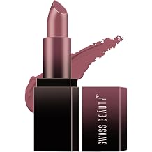 SWISS BEAUTY Hd Matte Pigmented Smudge Proof Lipstick | Creamy Matte Long Stay Lipstick | Blushing Mauve, 3.4g