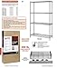 Quantum Storage Systems RWR72-2436LD Adjustable Wire Chrome 4 Shelves 72