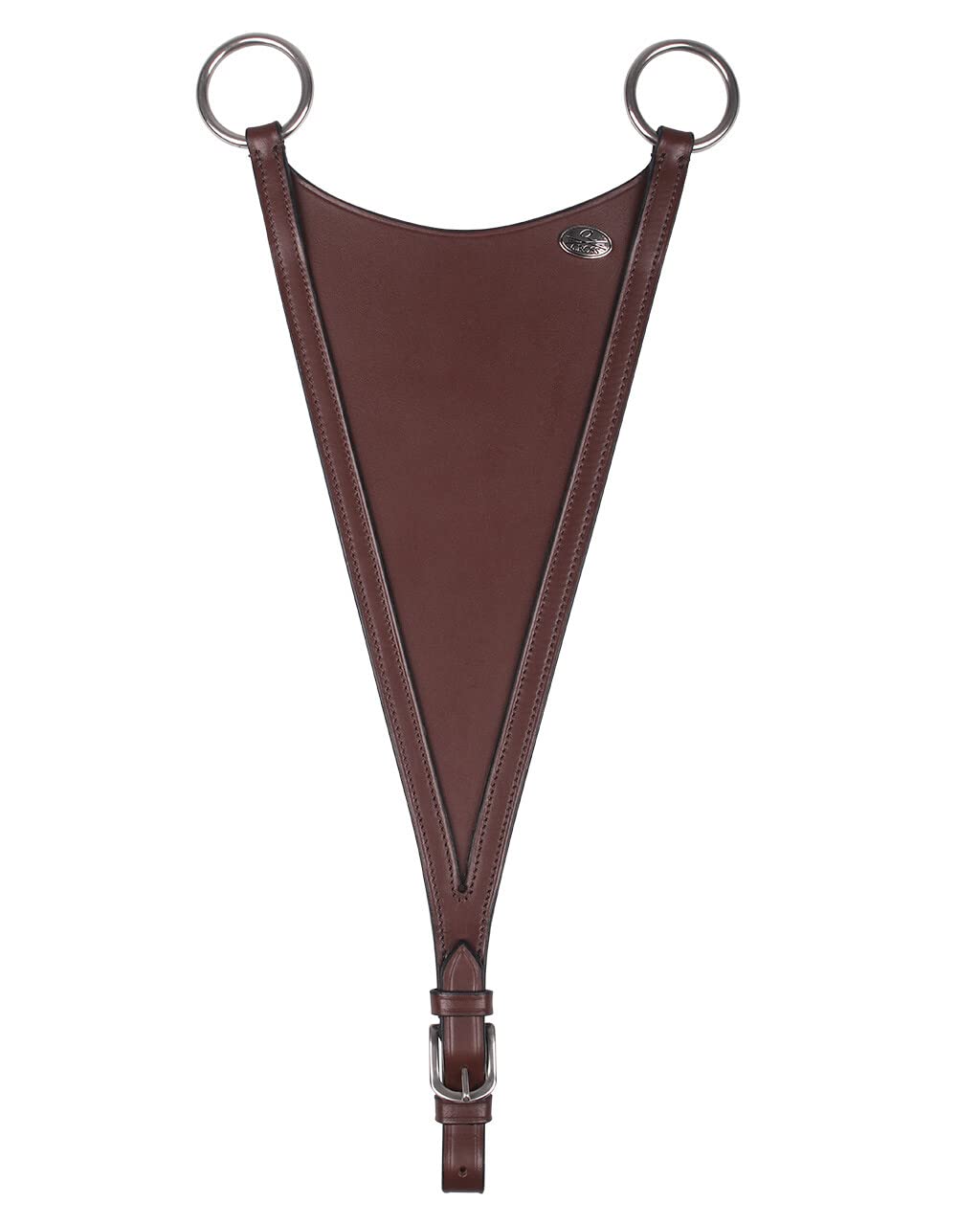 QHP Martingal-Gabel Geschlossen Leder (Warmblut, braun)