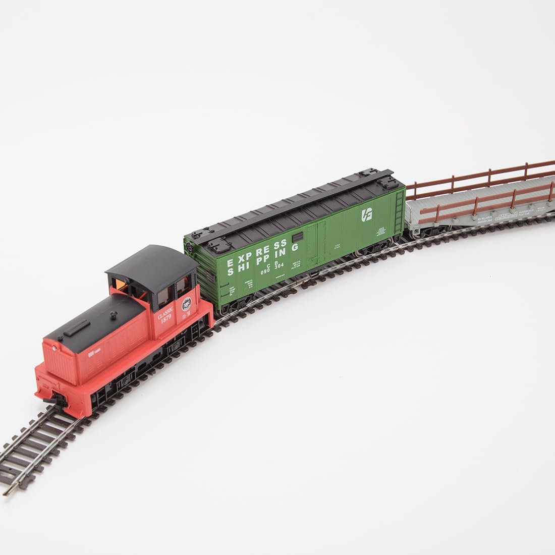 HO Scala 1:87 DDT Motore a Combustione Interna Set Treno Elettrico 0-4-0 Locomotiva con Carrelli, Track, Controller, Kit Ferrovia Modellino fai da te per Hobbyist