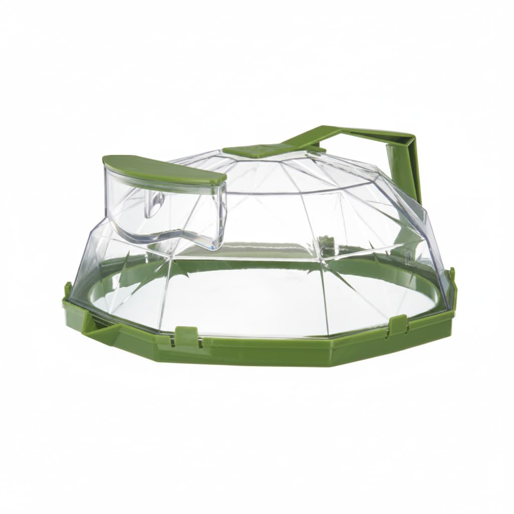Ginwrek Microwave Splatter Cover Microwave Steam Cover, Splatter With Water, Steam Heat-resistant Food Lid With Anti-scald Handle For Prevention(grass Green)