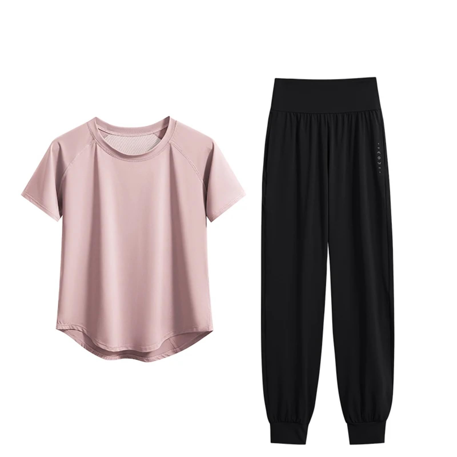 Completo Palestra Donna S-4XL Set Yoga Donna Camicie sportive Pantaloni da palestra 2 pezzi Top fitness corti sportivi Tuta donna