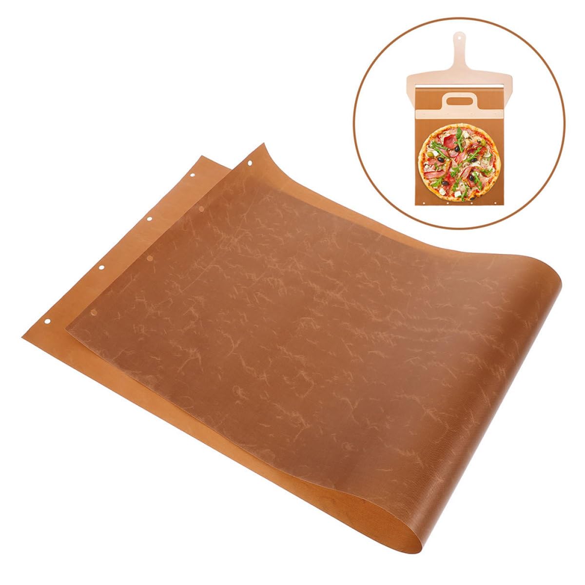 MAGICLULU Panno di Ricambio per Pala per Pizza Antiaderente 2 Pezzi in Tela da Forno Resistente al Calore per Pizza da Forno Professionale e Domestico